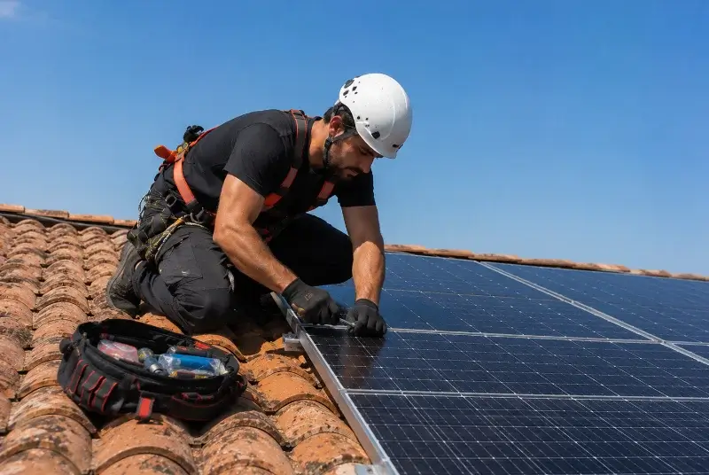 Maintenance et monitoring de panneaux solaires à Barbières